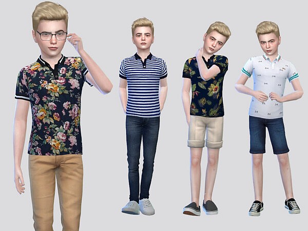 Casual Polo Boys by McLayneSims from TSR