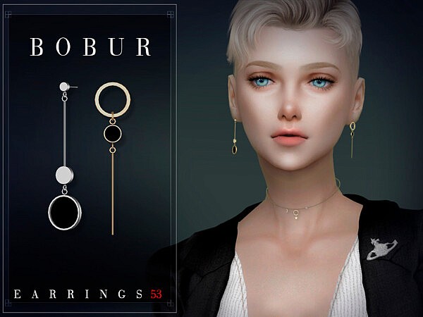 Earrings 53 by Bobur3 from TSR