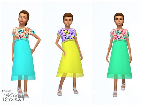 Girls Dress 0714 by ErinAOK from TSR