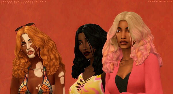 Freedom Hair from Candy Sims 4