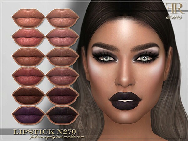 FRS Lipstick N270 by FashionRoyaltySims from TSR