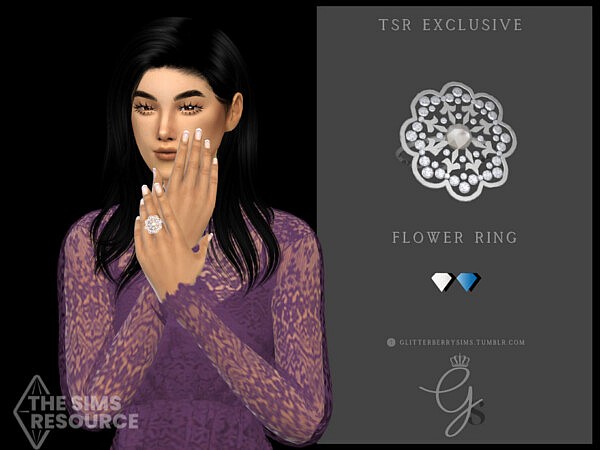 Flower Ring by Glitterberryfly from TSR