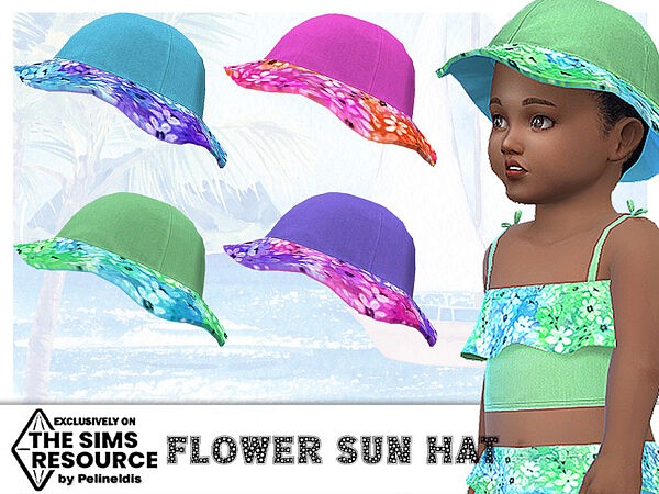 Flower Sun Hat by Pelineldis from TSR