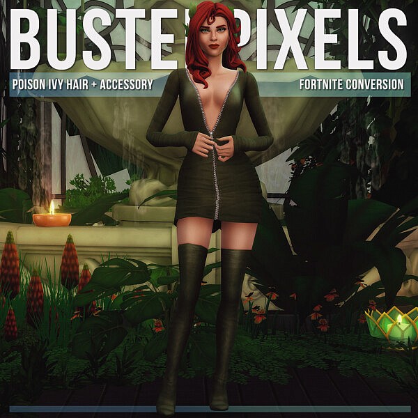 Fortnite Poison Ivy Hair Conversion from Busted Pixels