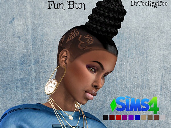 Fun Bun Hairstyle by drteekaycee from TSR