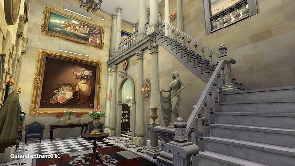 Georgian Dream Mansion (no CC) by Dixie Nourmous from Mod The Sims