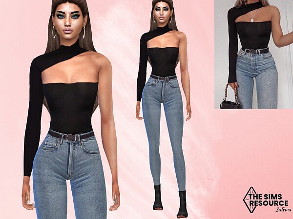 High Waisted Jeans Full Outfit by Saliwa from TSR