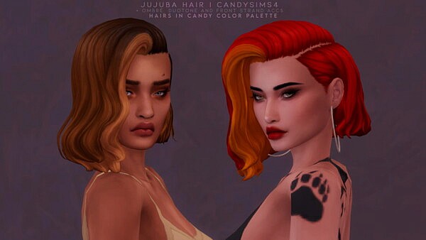 JUJUBA HAIR from Candy Sims 4