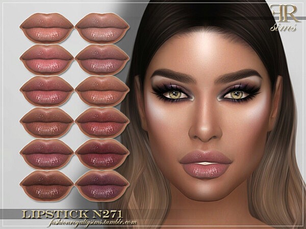 Lipstick N271 by FashionRoyaltySims from TSR