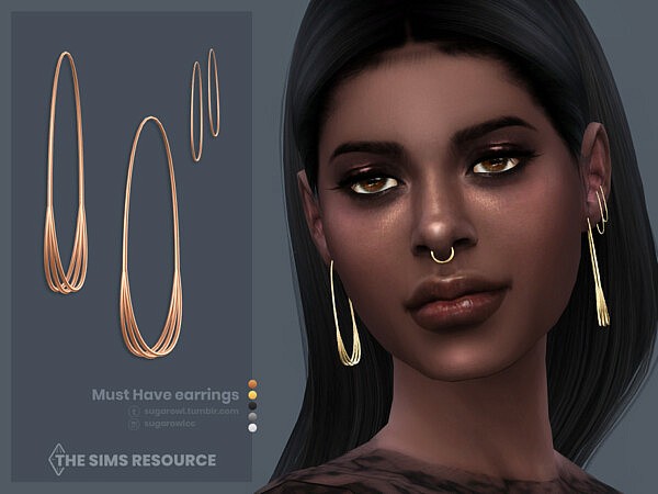 Must Have earrings by sugar owl from TSR