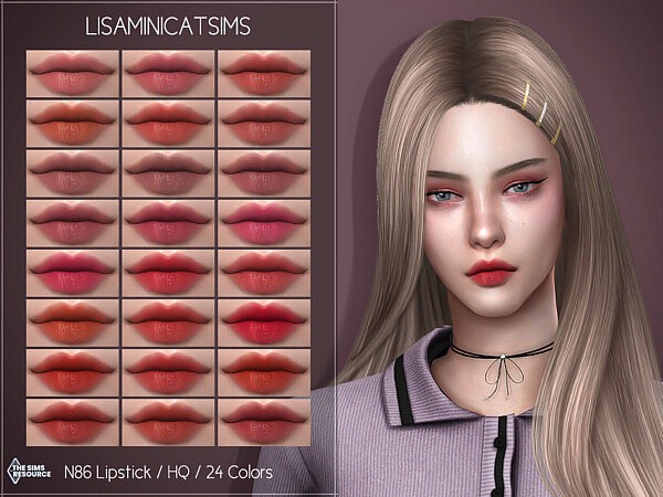 N86 Lipstick by Lisaminicatsims from TSR