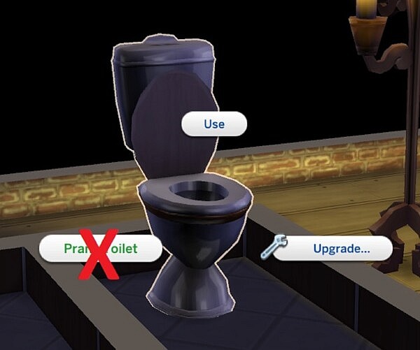No Autonomous Toilet Prank by spgm69 from Mod The Sims