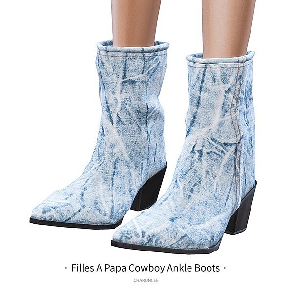 Papa Cowboy Ankle Boots from Charonlee