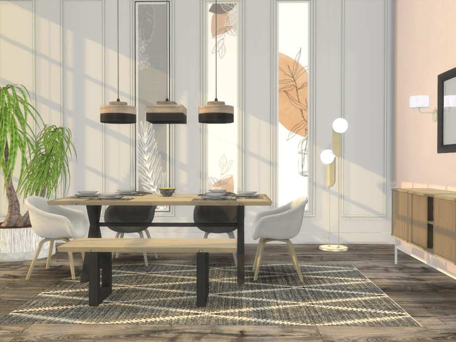 Qina Dining Room by ArtVitalex from TSR • Sims 4 Downloads
