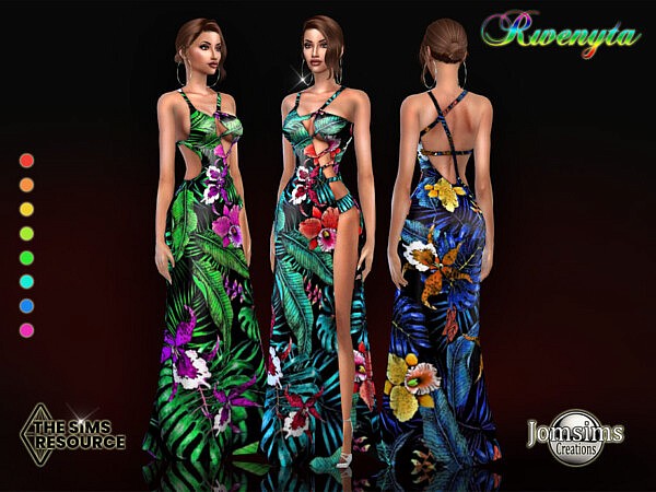 Rwenyta dress by jomsims from TSR
