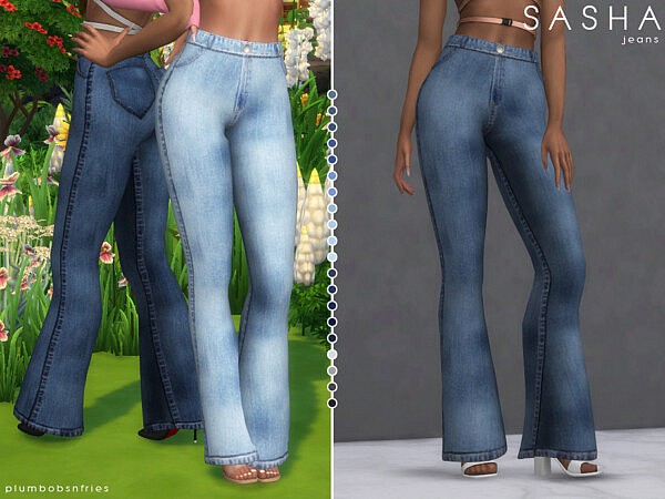 Sasha jeans by Plumbobs n Fries from TSR