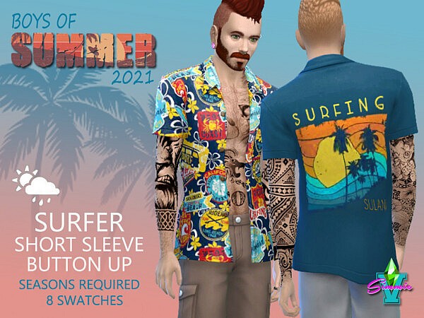 BoS Surfer Short Sleeve Button Up by SimmieV from TSR