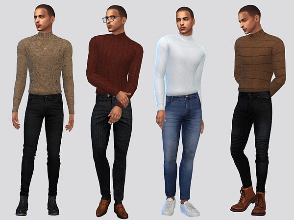 Simple Tucked Turtlenecks by McLayneSims from TSR