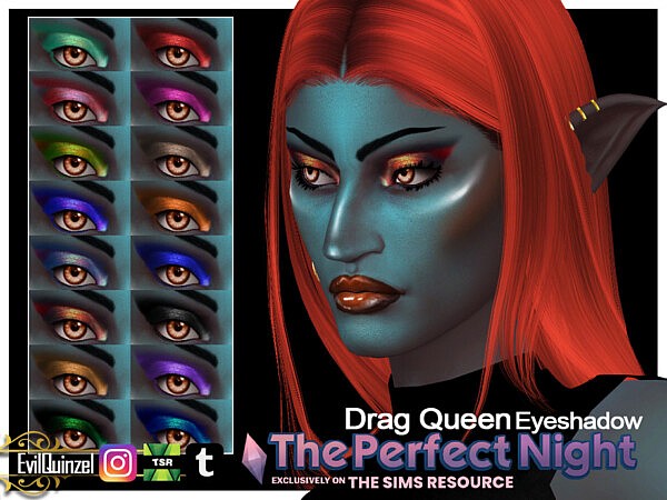 The Perfect Night Drag Queen Eyeshadow by EvilQuinzel from TSR
