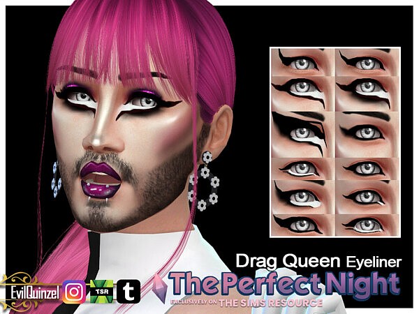 The Perfect Night Drag Queen Eyeliner by EvilQuinzel from TSR