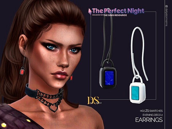The Perfect Night Evening Deco 2 Earrings by DailyStorm from TSR