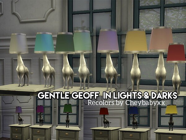 Gentle Geoff Lamps Recolored (For Vintage Glamour) from Mod The Sims