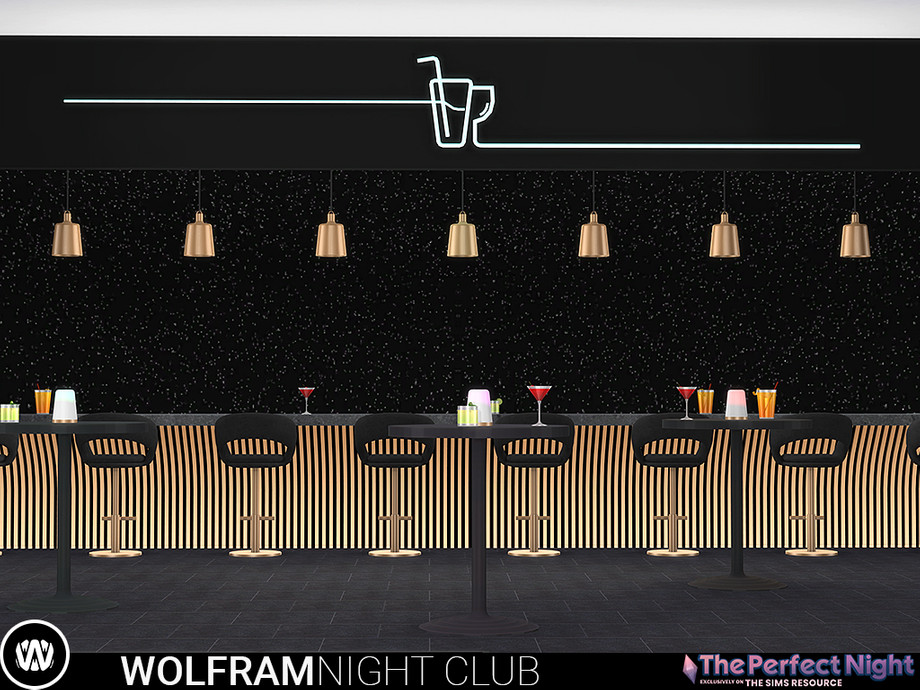Wolfram Night Club Juice Bar by wondymoon from TSR • Sims 4 Downloads