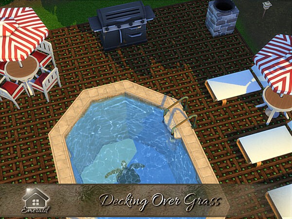Decking Over Grass by emerald from TSR