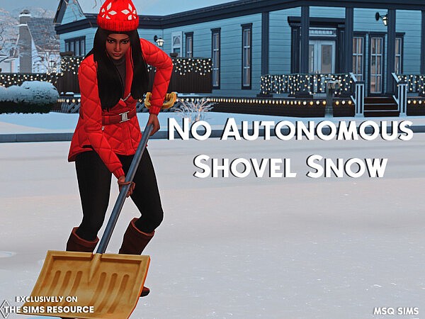 No Autonomous Shovel Snow Mod by MSQSIMS from TSR