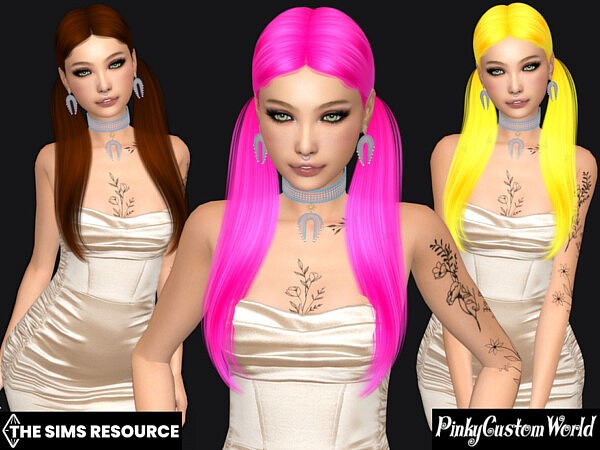 Recolor of Nightcrawlers Jennie hair by PinkyCustomWorld from TSR