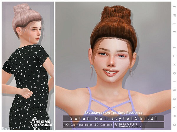 Selah Hairstyle for Child by DarkNighTt from TSR