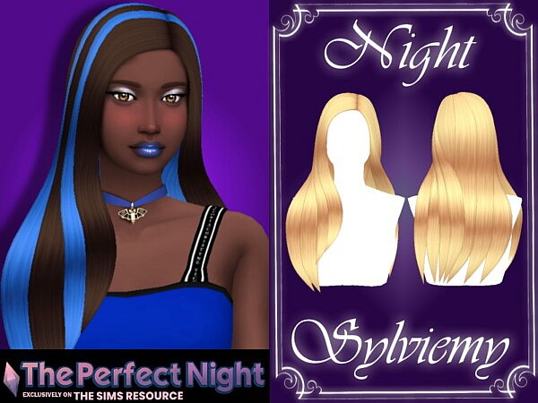 The Perfect Night Hairstyle Set by Sylviemy from TSR