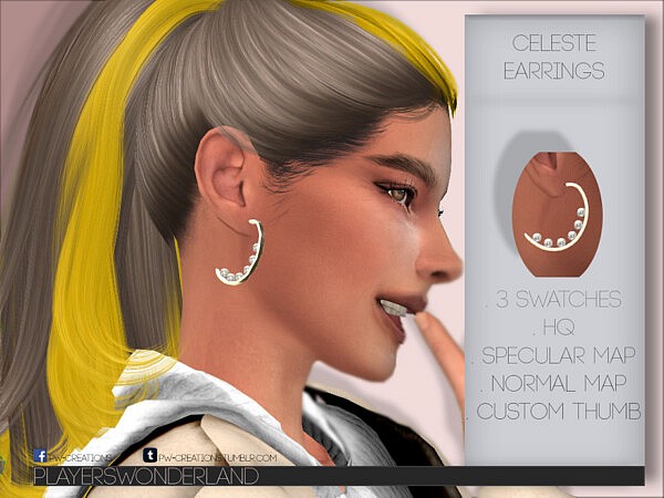 Celeste Earrings by PlayersWonderland from TSR