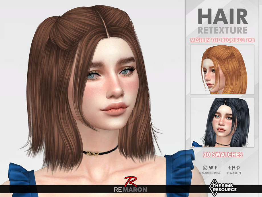 Sky Blue Hair - The Sims Resource - wide 2