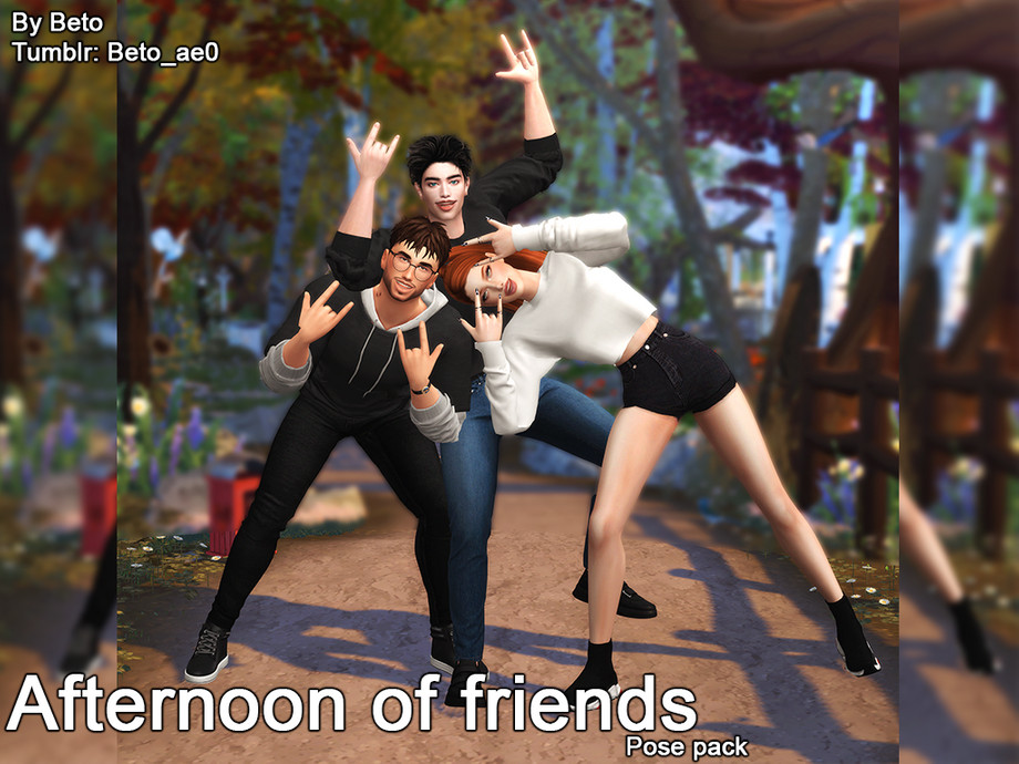 Friendship Pose Pack By Beto Ae0 At Tsr Sims 4 Update - vrogue.co