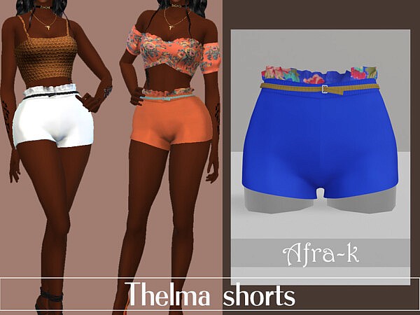 Thelma shorts by akaysims from TSR