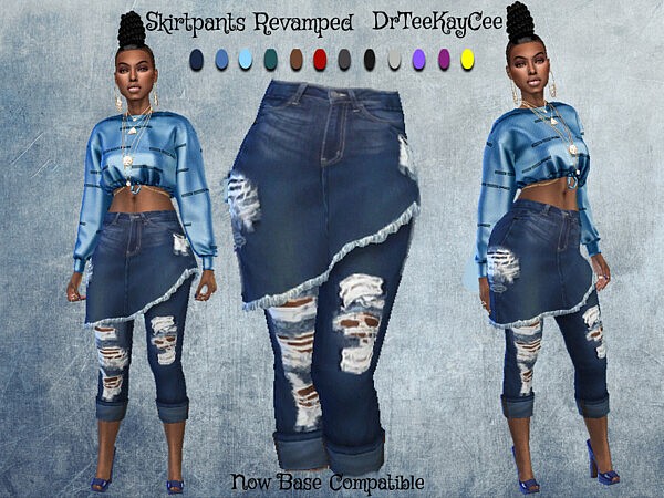 Skirtpants Revamped Base Compatible by drteekaycee from TSR