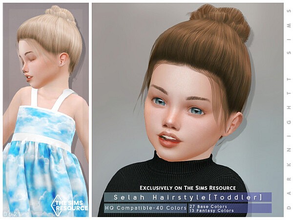 Selah Hairstyle for Toddler by DarkNighTt from TSR