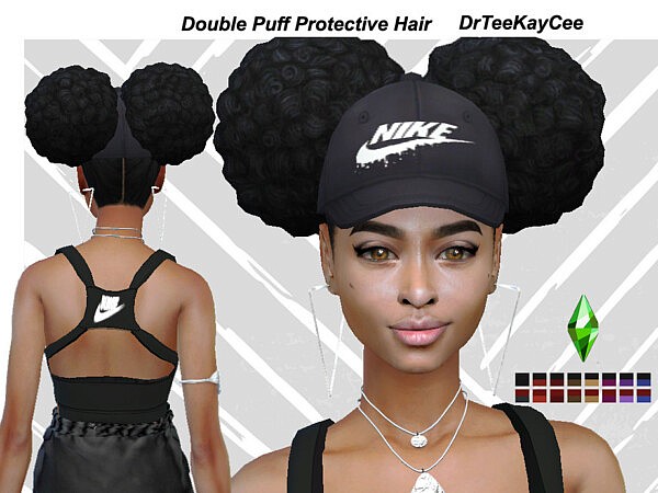 Double Puff Protective Hairstyle by drteekaycee from TSR