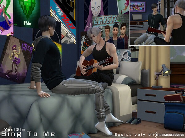 Sing To Me Pose Pack by YaniSim from TSR