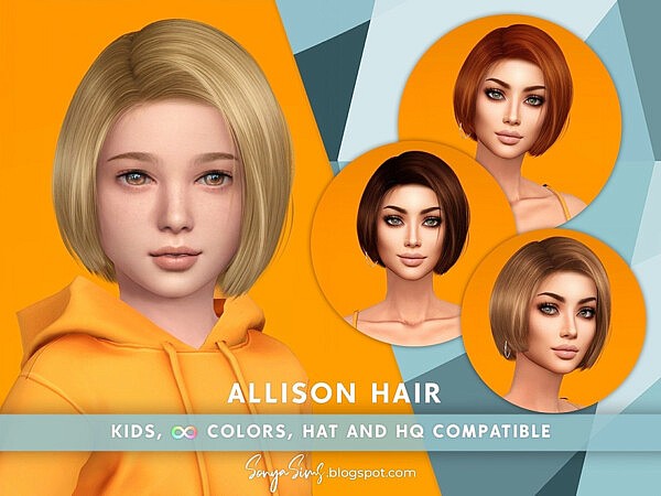 Allison Hair KG by SonyaSims from TSR