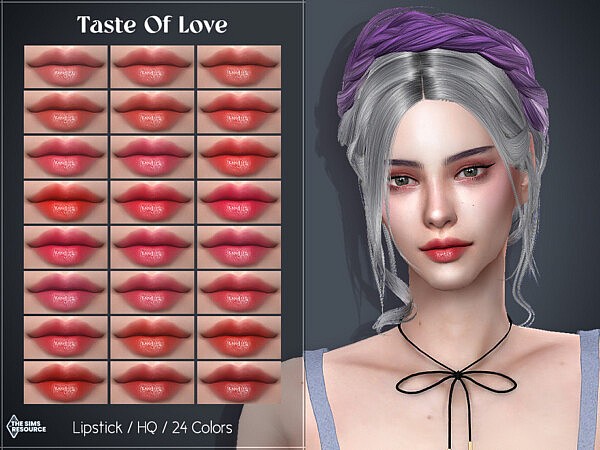 Taste Of Love Lipstick by Lisaminicatsims from TSR