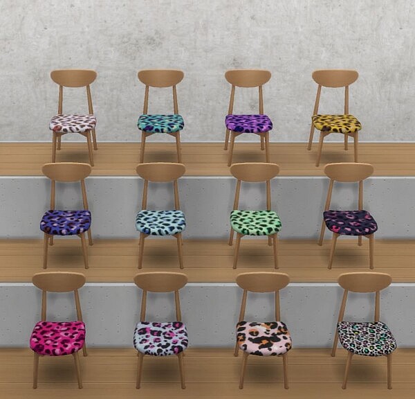 The Leopard Seating Set by ApplepiSimmer from Mod The Sims