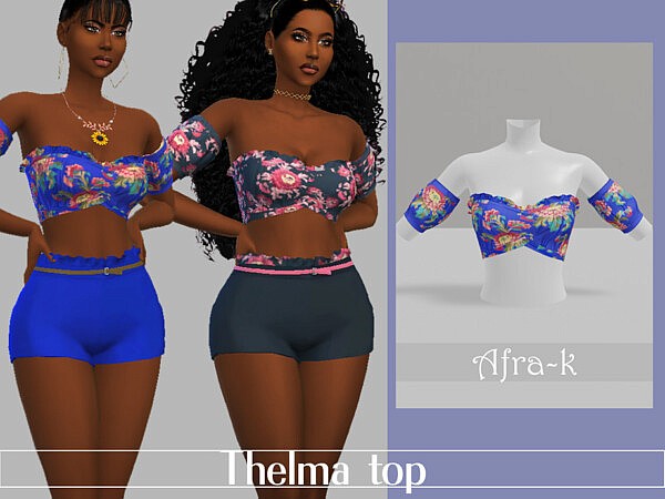 Thelma top by akaysims from TSR