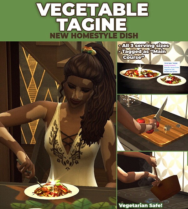 Vegetable Tagine   New Custom Recipe by RobinKLocksley from Mod The Sims