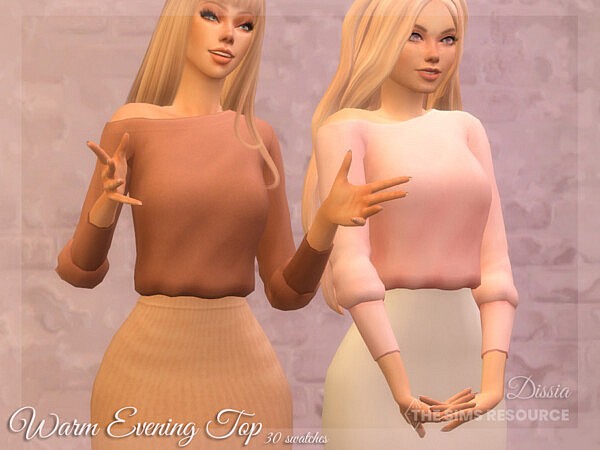 Warm Evening Top by Dissia from TSR
