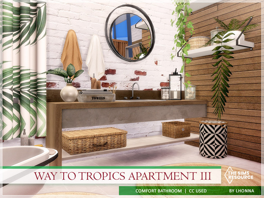 Way To Tropics Apartment Bathroom by Lhonna from TSR
