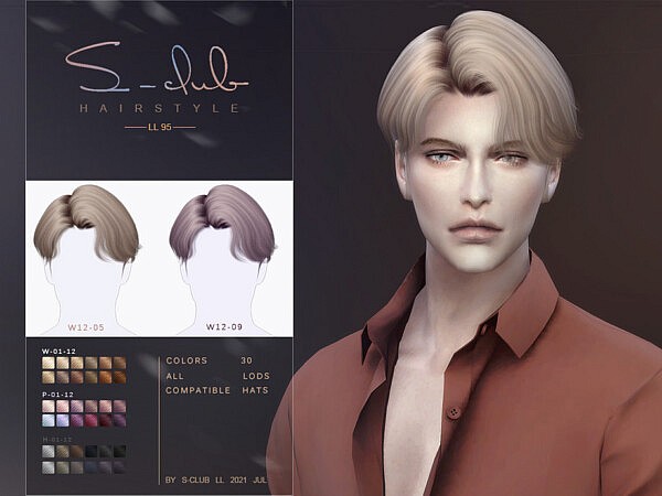 Middle parting hair by S Club from TSR