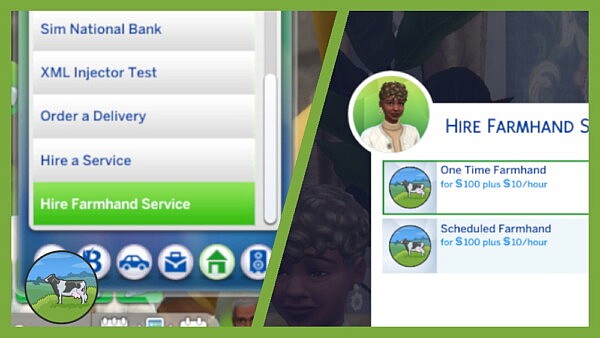 Hire a Farmhand Mod by siriussimmer from Mod The Sims