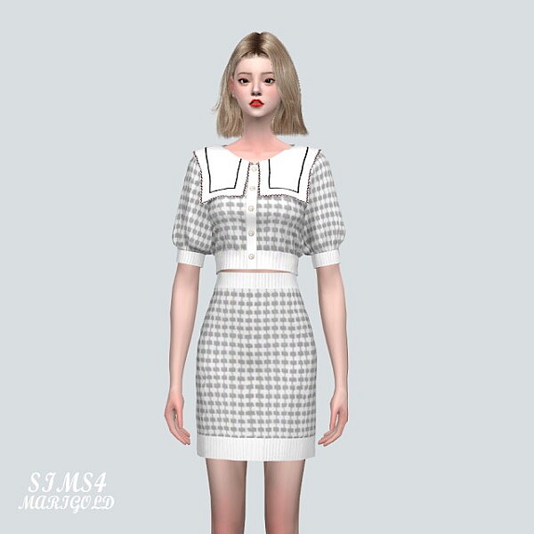 K3 Sailor Cardigan Two Piece from SIMS4 Marigold